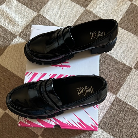 Corky’s - Hey Girl! Keeper Glossy Black Patent Loafer - 8 - Picture 3 of 7